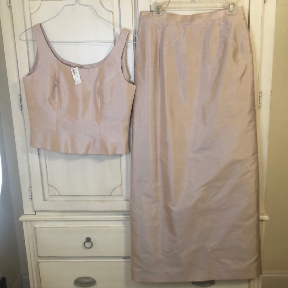 Marisa Baratelli Thai silk top and skirt